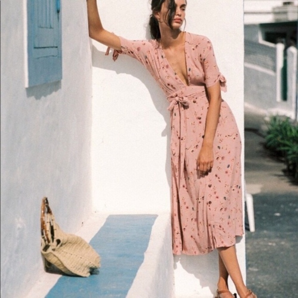 NWT Anthropologie Faithful Nina Midi Dress
